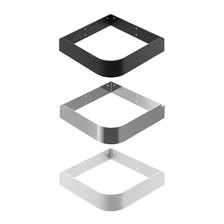 Bijeli keramički kotno viseči umivalnik Ravak Yard s upuštenom odlagališnom plohom