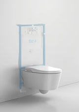 Viseča WC Školjka Roca Inspira In-Wash z integriranim bidejem v beli barvi in z izvedbo Rimless.