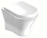 Bel viseča WC školjka Roca Nexo brez splakovalnega kroga s skritim pritrjevanjem