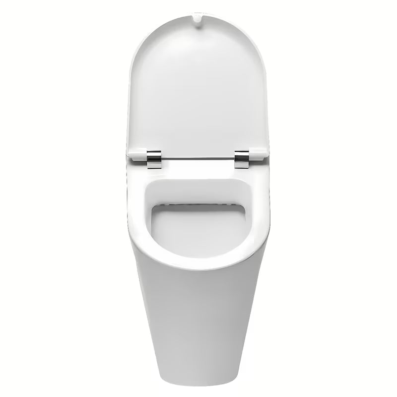 Beli gospodinjski pisoarji Roca Nexo s pokrovom mehko Zapiranje Soft Close pro tiho in mehko zapiranje.