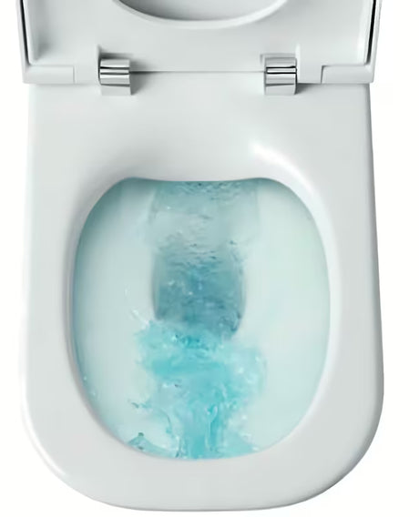 Bijeli viseča WC školjka Roca Nexo brez splakovalnega kroga sa skrivenim pričvršćenjem