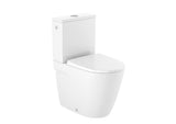 Bel stoječa WC školjka kombi Roca Ona brez splakovalnega kroga v zaobljeni moderni zasnovi