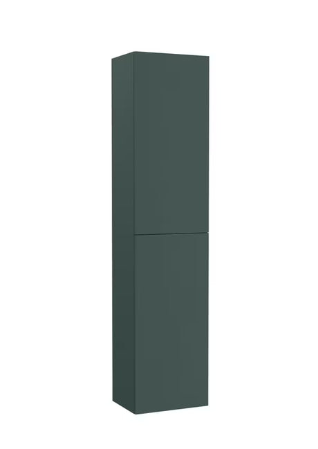 Viseča visoka kopalniška omarica Roca Ona 40x175x30 cm v mat zeleni barvi