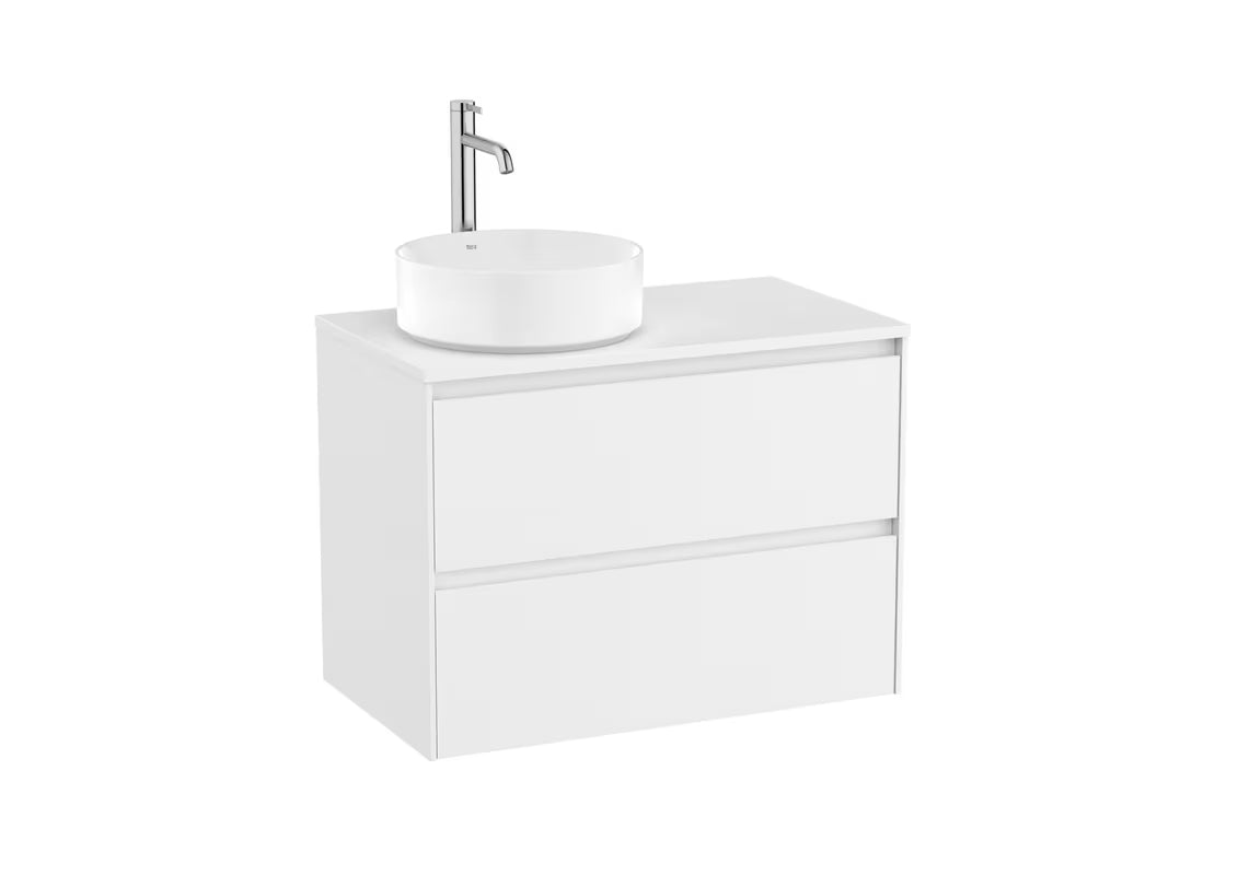 Bela viseča omarica pod umivalnikom Roca Ona 79,4x45,7x58,3 cm z mat površino