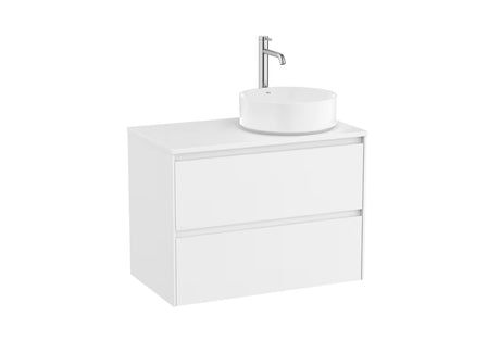 Mat bela viseča omarica pod umivalnikom Roca Ona 79,4x45,7x58,3 cm s polnim izvlekom in organizatorjem