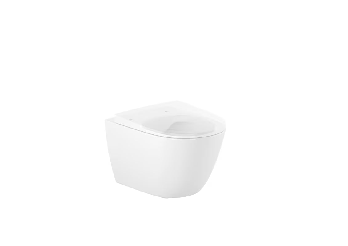 Viseča WC Školjka Roca Ona u bijeloj boji sa skrivenim pričvršćenjem i otvorenim ispiranjem