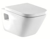 Bel viseča WC školjka Roca The Gap iz keramike z globokim splakovanjem in varčnim splakovanjem 3/4,5 l.