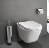 Beli viseča WC školjka Roca The Gap z izvedbo Rimless brez splakovalnega kroga in oglato zasnovo
