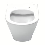 Beli viseča WC školjka Roca The Gap Round s wc desko mehko Zapiranje Soft Close pro s tihim zapiranjem