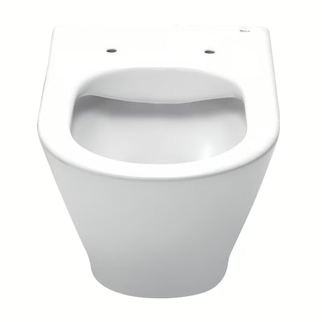 Beli viseča WC školjka Roca The Gap Round s wc desko mehko Zapiranje Soft Close pro s tihim zapiranjem