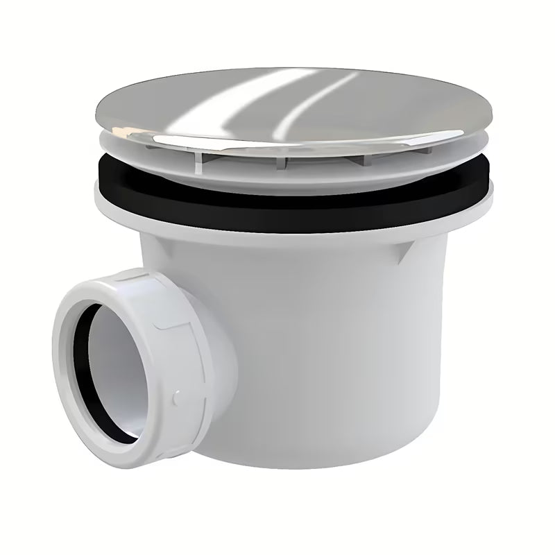 Tuš kadični sifon Roth z nerjavno kromirano rozeto pro odtočna odprtina 90 mm.