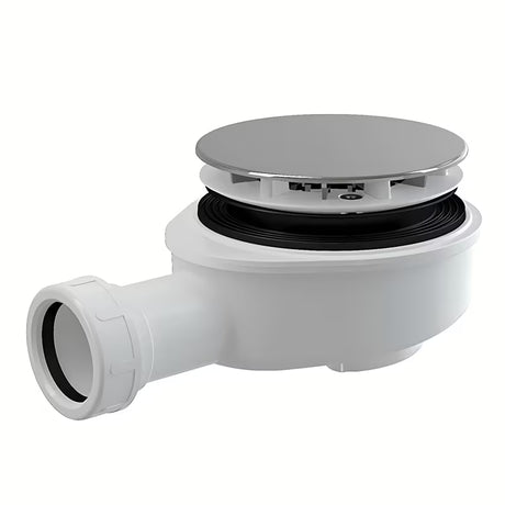 Nizek sifon za kad Roth s plastično kromirano rozeto pro odtok 90 mm