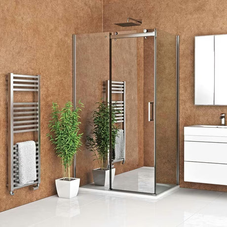 Roth Ambient Line drsno tuš vrata za nišo 150 cm v sijajnem kromu s prozornim steklom