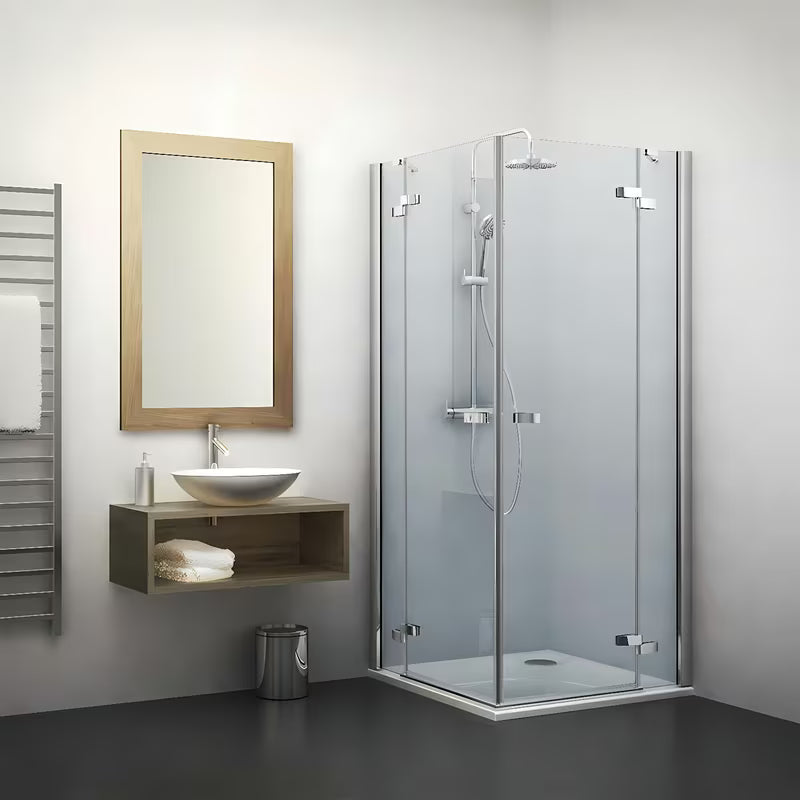 Roth Elegant Line tuš vrata 110 cm v sijajnem kromu, leva izvedba, prozorno steklo brez dekorja