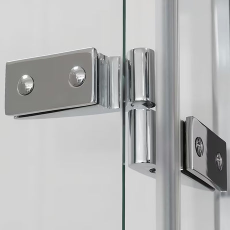 Brezokvirni tuš vrata Roth Elegant Line 80 cm v sijaj kromu s prozornim steklom, desna izvedba.
