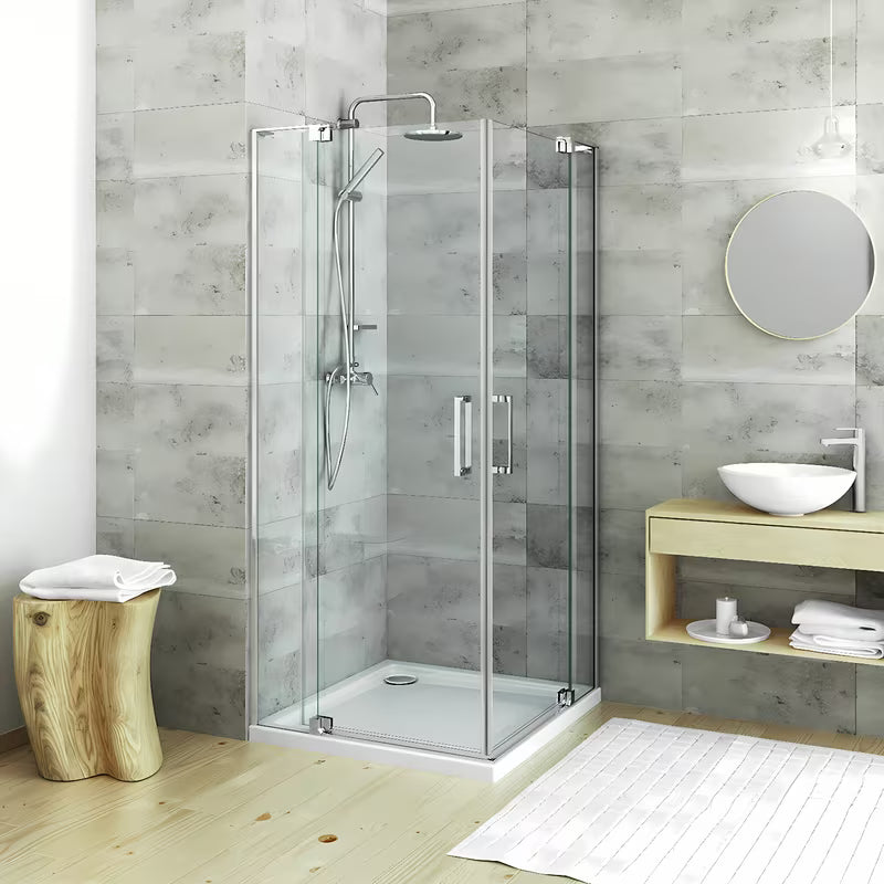 Roth Elegant Neo Line brezokvirna tuš vrata 120 cm v sijaj krom izvedbi s prozornim steklom