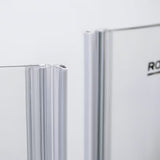 Roth Elegant Neo Line brezokvirna tuš vrata 120 cm v sijaj krom izvedbi s prozornim steklom