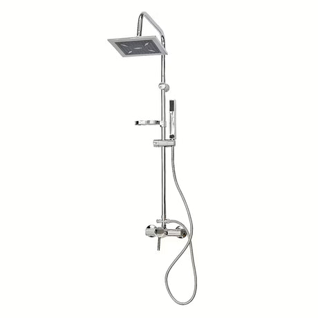 Tušni sistem Roth Florida Combi s jednoručnom slavinom u izvedbi chrome s ručnim i nadglavnim tušem.