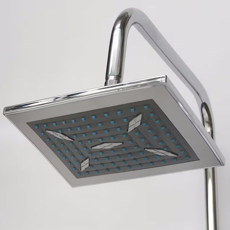 Tušni sistem Roth Florida Combi s jednoručnom slavinom u izvedbi chrome s ručnim i nadglavnim tušem.