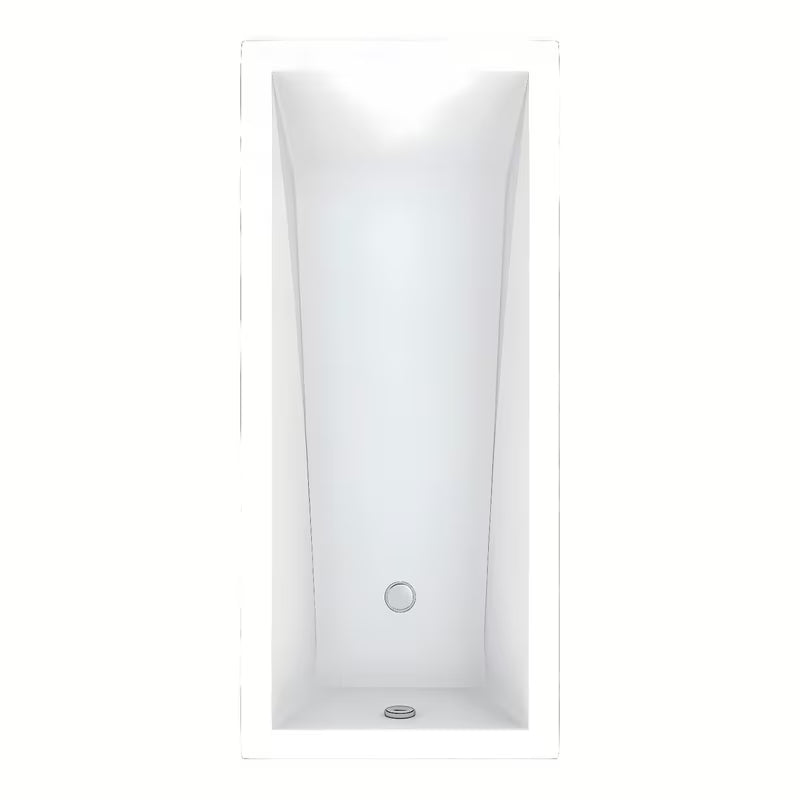 Pravokotna akrilna kad Roth Kubic Neo 160x80 cm v sodobnem dizajnu