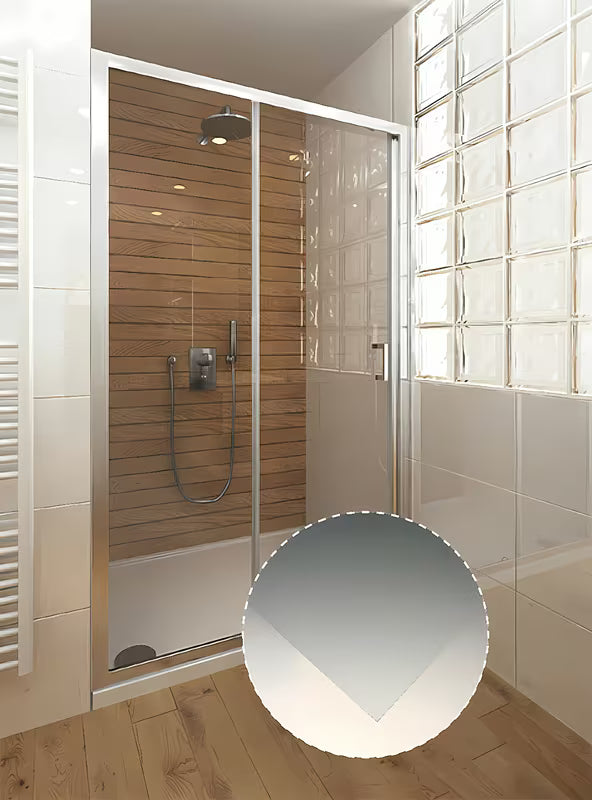 Roth Lega Line drsno tuš vrata za nišo 100 cm v sijajnem kromu s prozornim steklom