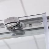 Drsno tuš vrata Roth Lega Line 160 cm v sijajnem kromu s prozornim steklom za nišo