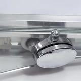 Roth Lega Line drsno tuš vrata 160 cm v sijajnem kromu s prozornim steklom