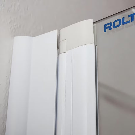 Roth Screen stena za kopalno kad 130x75 cm z belim profilom in obojestranskim odpiranjem