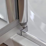 Tuš vrata Roth Tower Line 90 cm v sijajnem kromu s prozornim steklom