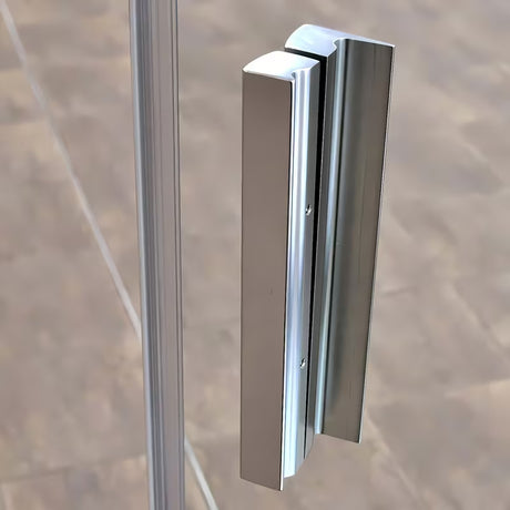 Tuš vrata Roth Tower Line 90 cm v sijajnem kromu s prozornim steklom
