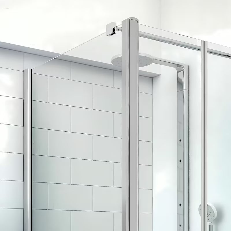 Bočna stena za tuš vrata Roth Tower Line 90 cm v sijajnem kromu s prozornim steklom