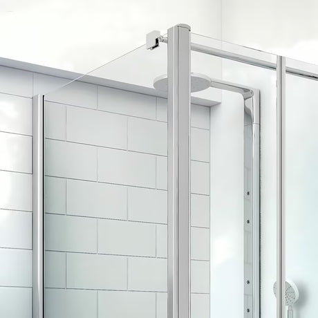 Bočna stena za tuš vrata Roth Tower Line 90 cm v mat kromu s prozornim steklom