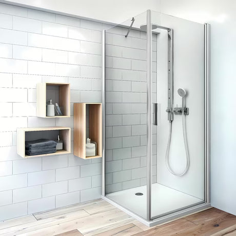 Bočna stena za tuš vrata Roth Tower Line 70 cm u sjajnom kromu s prozirnim staklom