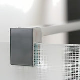 Roth Walk In Line tuš stena walk-in 100 cm u crnoj mat izvedbi s dekorom Potisk