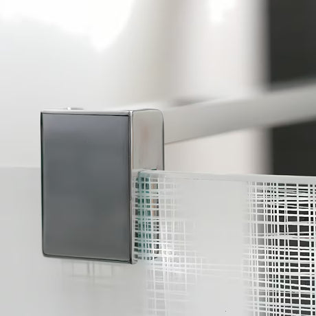 Roth Walk In Line walk-in tuš stijena 120 cm s crnim mat profilom i dekorom Potisk