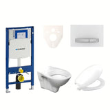 Viseči WC set S-Line Pro z modulom Geberit Duofix, tipkalom Sigma 50 in sedežem URBAN