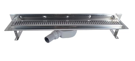 Nehrđajući kanaleta za tuš S-Line Klasik 65 cm s rešetkom pro za ugradnju ke zid u sjajnoj izvedbi.