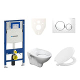 Viseči WC set S-Line Pro s wc desko URBAN, modulom Geberit Duofix in tipko Sigma 20