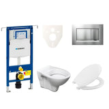 Viseči WC set S-Line Pro z modulom Geberit Duofix, sedežem URBAN in tipko Sigma 30.