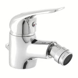Enoročna stoječa armatura za bide SIKO S-Line Pro z odtokom v kromirani izvedbi.