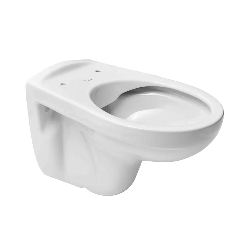 Bel viseča WC školjka SIKO S-Line Pro brez splakovalnega kroga z vodoravnim odtokom.