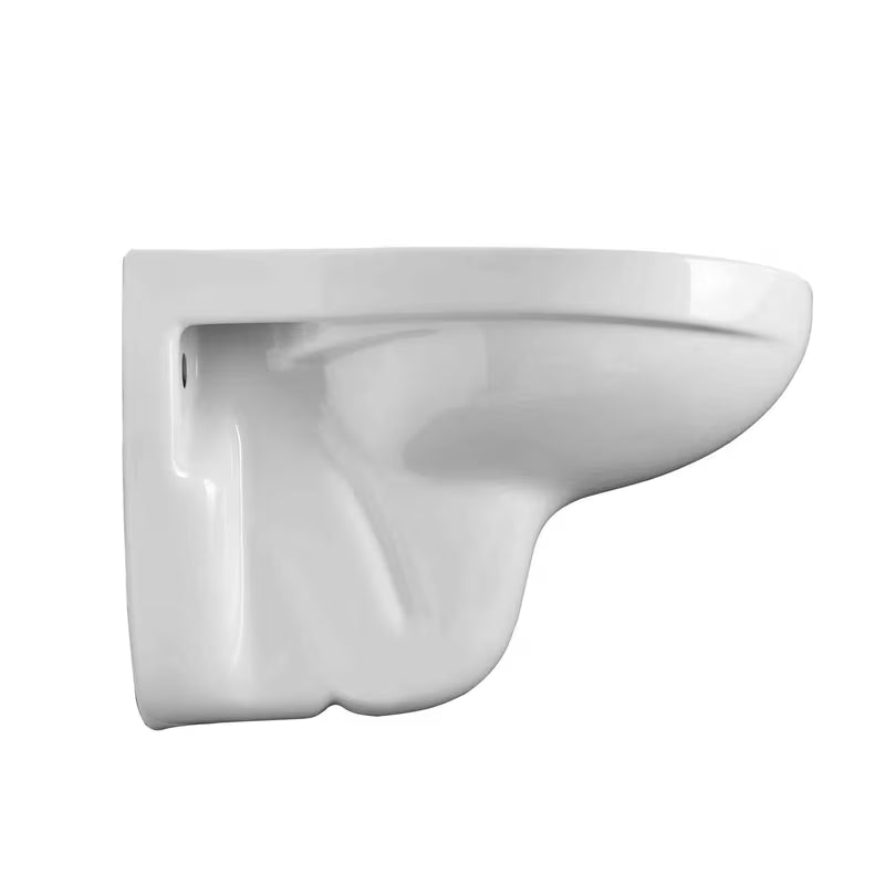 Bel viseča WC školjka SIKO S-Line Pro brez splakovalnega kroga z vodoravnim odtokom.