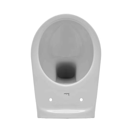 Bel viseča WC školjka SIKO S-Line Pro brez splakovalnega kroga z vodoravnim odtokom.