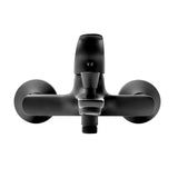 Enoročna stenska armatura za kad S-Line Pro u mat crnoj boji brez tuš seta.