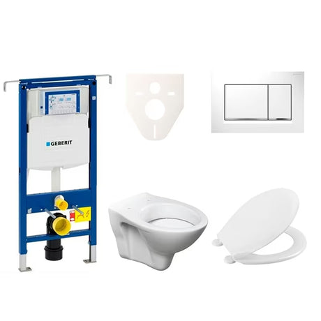 Viseči WC set S-Line Pro s modulom Geberit Duofix, sjedalom URBAN i tipkom Sigma 30