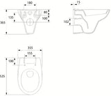 Viseči WC set S-Line Pro s modulom Geberit Kombifix, tipkom Sigma 20 i WC školjka daskom