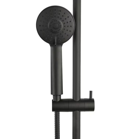 Tuš set S-Line u crnoj mat boji s ručnim tušem s 3 funkcije i podesivim držačem