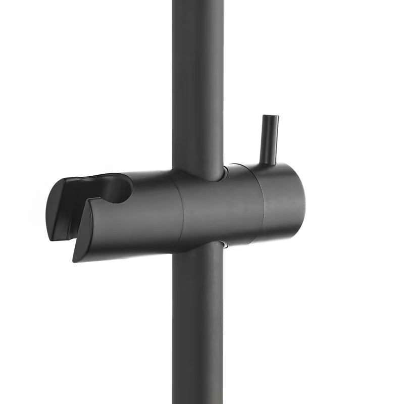 Tuš set S-Line u crnoj mat boji s ručnim tušem s 3 funkcije i podesivim držačem