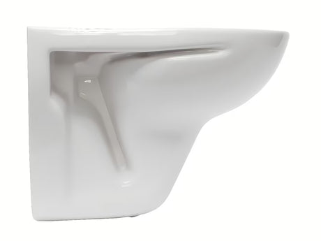 Bijeli viseča WC školjka S-Line Pro od sjajne keramike sa stražnjim odvodom