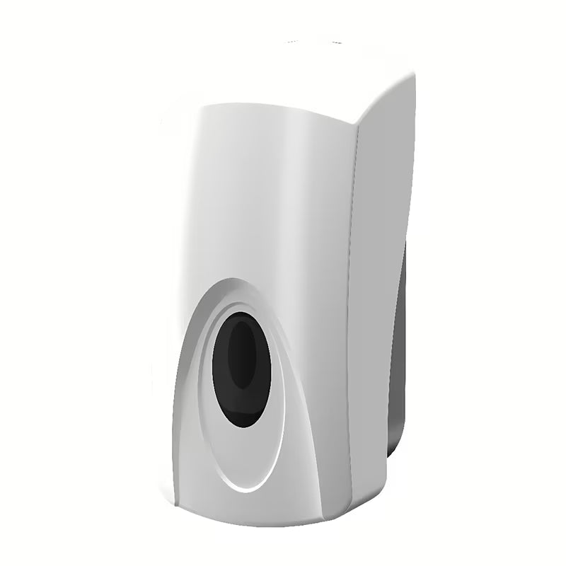 Bijeli dozirnik za milo i gel dezinfekcije Sanela od ABS plastike, zapremine 1 l.